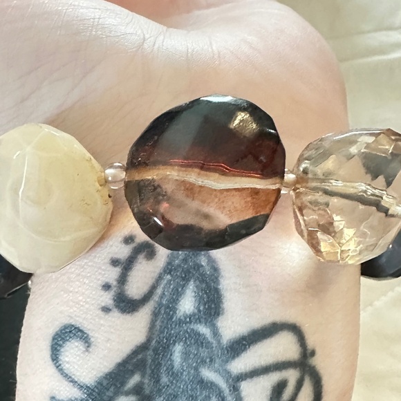 8 GemStones, Chunky stretchy bracelet. 4 different stones, 2 of each kind - Picture 7 of 14